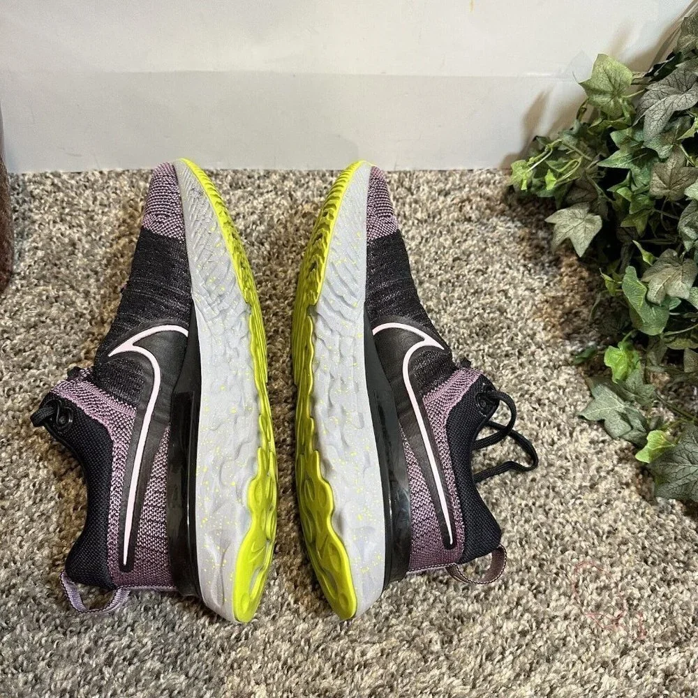 Nike Shoes React Infinity Run Flyknit 2 Purple Joker Black Running Womens Sz 8